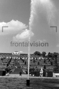 Gartenansicht Schloss Sanssouci Potsdam 1962