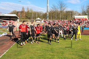 Rot Weiss Essen feiert Sieg im Halbfinale Niederrheinpokal 22.03.2025