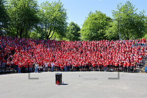 RWE Fans Einstimmung vor Osna-Spiel Dubois-Arena Borbeck 11.05.2025