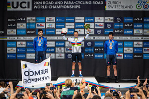 GANNA Filippo, EVENEPOEL Remco, AFFINI Edoardo: UCI Road Cycling World Championships - Zürich 2024