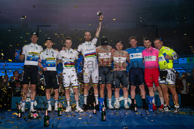 KLUGE Roger, REINHARDT Theo, HAVIK Yoeri, VAN SCHIP Jan Willem, AUGENSTEIN Moritz, MALCHAREK Moritz, VAN DEN BERG Roy, RUDYK Mateusz, FÖRSTEMANN Robert: Six Day Berlin 2024