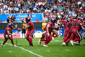Rohat Dagdelen Tyrone Alexander Rhein Fire Cologne Centurions Spielfotos 07.07.2024