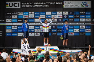 GANNA Filippo, EVENEPOEL Remco, AFFINI Edoardo: UCI Road Cycling World Championships - Zürich 2024
