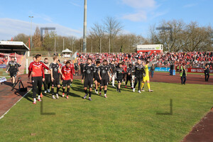 Rot Weiss Essen feiert Sieg im Halbfinale Niederrheinpokal 22.03.2025