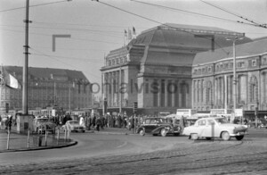 Leipzig Hauptbahnhof Main railway station 1963