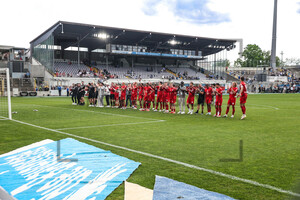 Rot-Weiss Essen bejubelt Sieg in München 03.05.2025