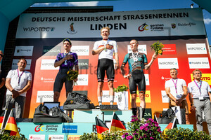 ENGELHARDT Felix, ZIMMERMANN Georg, SCHIFFER Anton: National Championships-Road Cycling 2024 - RR Elite Men