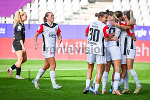 Torjubel Google Pixel Frauen Bundesliga SGS Essen Eintracht Frankfurt Spielfotos 06.10.2024