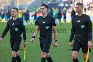 Timon Schulz, Alexander Roppelt, Christoph Kluge Rot-Weiss Essen - Dynamo Dresden 15.03.2025