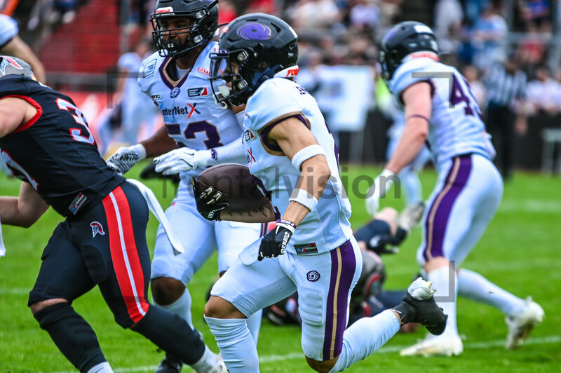 Paul Kavadia-Lenhardt Cologne Centuirions Frankfurt Galaxy Spielfotos 04.08.2024