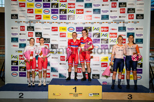 PIKULIK Daria, PIKULIK Wiktoria, VAN DER DUIN Maike, BERTEAU Victoire, HENGEVELD Daniek: Track Meeting Gent 2023 - Day 2