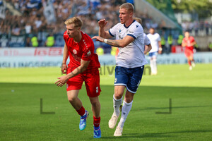 Julian Eitschberger, Louis Oppie Rot-Weiss Essen - DSC Arminia Bielefeld Spielfotos 24.08.2024