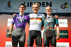 ENGELHARDT Felix, ZIMMERMANN Georg, SCHIFFER Anton: National Championships-Road Cycling 2024 - RR Elite Men