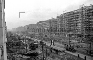 Bau der Stalinallee Ostberlin Building Stalinallee East Berlin