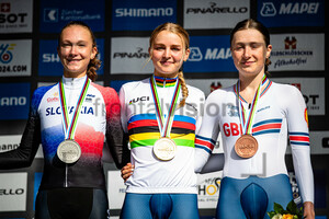 CHLADOŇOVA Viktoria, FERGUSON Cat, WOLFF Imogen: UCI Road Cycling World Championships - Zürich 2024