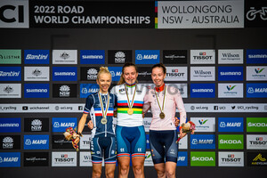 RAYER Eglantine, BACKSTEDT Zoe, VINKE Nienke: UCI Road Cycling World Championships 2022