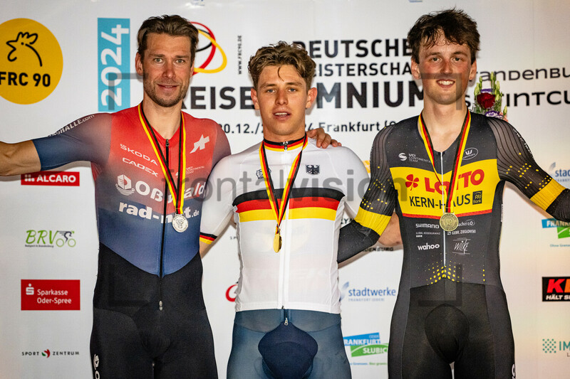 KLUGE Roger, TEUTENBERG Tim Torn, JOCHUM Ben Felix: DM Omnium 2024 - Frankfurt Oder