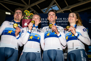 DORENBOS Yanne, VAN DER DUIN Maike, HOPPEZAK Vincent, VAN BELLE Lisa: UEC Track Cycling European Championships – Heusden-Zolder 2025