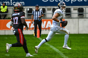 Nathaniel Robitaille Cologne Centurions gegen Fehervar Enthroners Spielfotos 02.06.2024