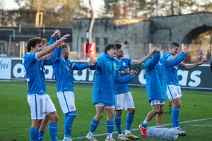 Hansa Rostock feiert Sieg in Dortmund 01.02.2025.
