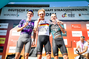 ENGELHARDT Felix, ZIMMERMANN Georg, SCHIFFER Anton: National Championships-Road Cycling 2024 - RR Elite Men