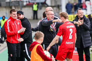 Julian Eitschberger, Andreas Schröder Torjubel Rot-Weiss Essen Ingolstadt