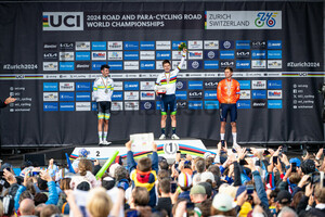 O'CONNOR Ben, POGAČAR Tadej, VAN DER POEL Mathieu: UCI Road Cycling World Championships - Zürich 2024