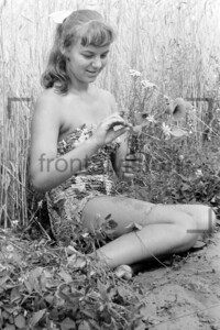 Blumenmädchen Hiddensee 1956