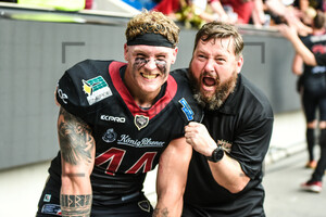 Marius Kensy Thomas Innig Rhein Fire gegen Frankfurt Galaxy Spielfotos 17.09.2023