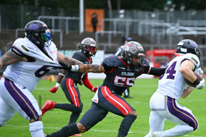 Sandro Platzgummer Cologne Centuirions Frankfurt Galaxy Spielfotos 04.08.2024