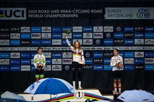 BRADBURY Neve, PIETERSE Puck, NIEDERMAIER Antonia: UCI Road Cycling World Championships - Zürich 2024