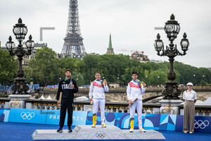 GANNA Filippo, EVENEPOEL Remco, VAN AERT Wout: Olympic Games - Paris 2024