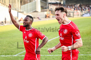 Derrick Kyere, Georfios Mavroudis Sportfreunde Siegen Torjubel
