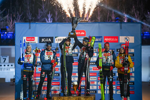 Karoline Offigstad Knotten, Sturla Holm Laegreid, Anna Weidel, Justus Strelow, Franziska Preuß, Philipp Nawrath Biathlon auf Schalke 2024