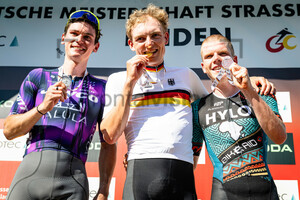 ENGELHARDT Felix, ZIMMERMANN Georg, SCHIFFER Anton: National Championships-Road Cycling 2024 - RR Elite Men